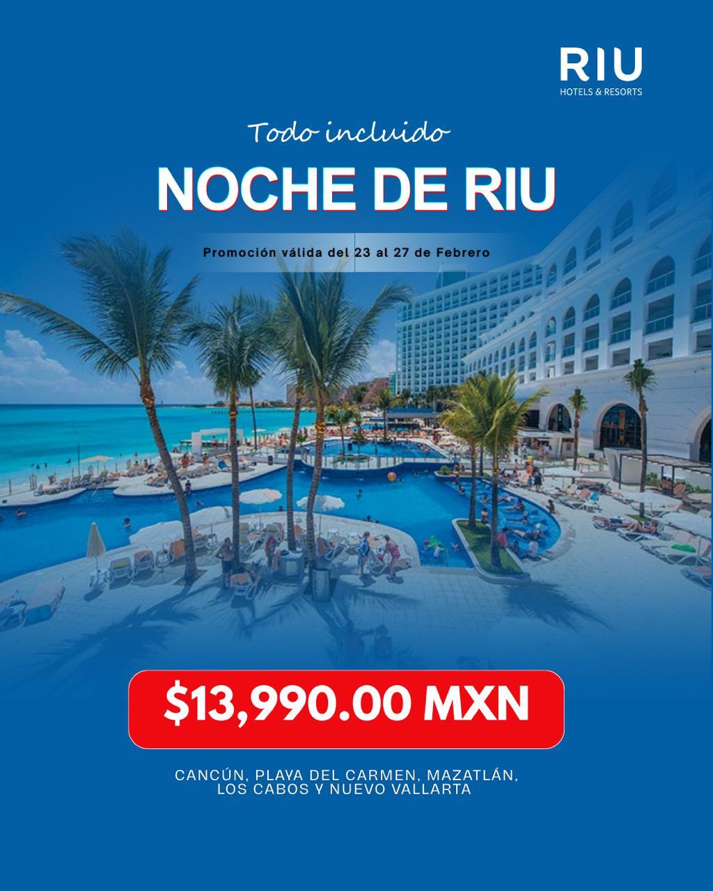 Alberca familiar del Riu Caribe